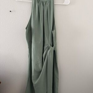Sage Green Sleeveless Dress
